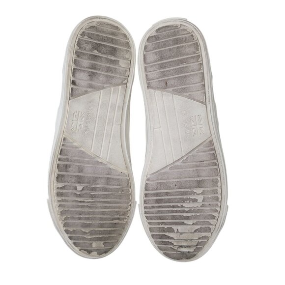 Ben Sherman MADISON Oxford Perforated Beige Lace Up Sneakers Men's Size 9.5 - Picture 6 of 9